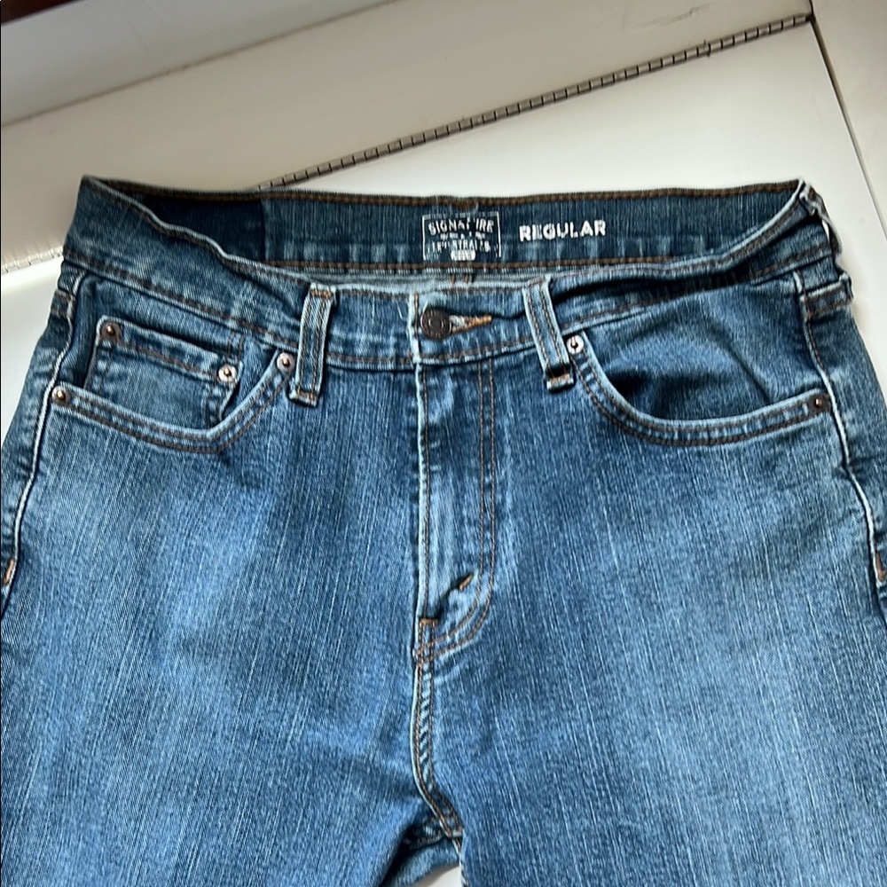 Signature by Levi Strauss Blue Straight Jeans